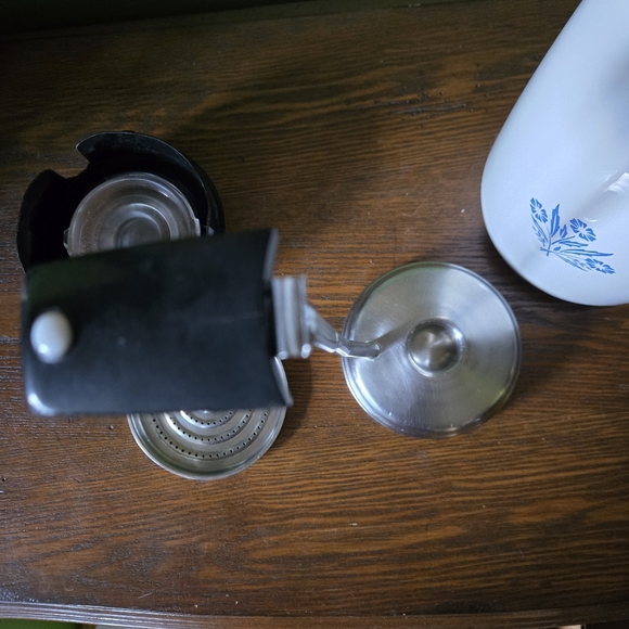 Vintage Corningware 10 Cup Blue Cornflower Percolater Coffee Pot Carafe - Picture 15 of 16